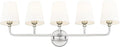 Bathroom Light Fixtures, 5 Light Brushed Nickel Vanity Lights by Metwet