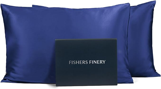 Fishers Finery 25mm 100% Pure Mulberry Silk Pillowcase by FishersFinery