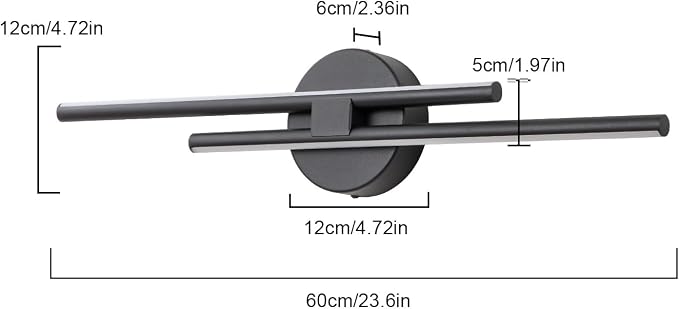 EDISLIVE Dimmable Modern LED Vanity Light Fixtures Bathroom Vanity Wall Lighting - Image 5
