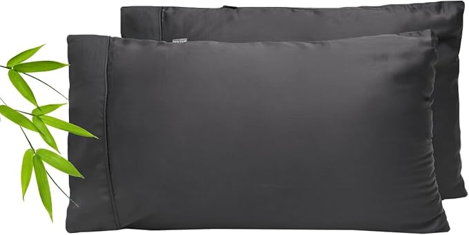 ettitude 100% Lyocell Organic King Pillowcase Set – Silky, Breathable, by ettitude