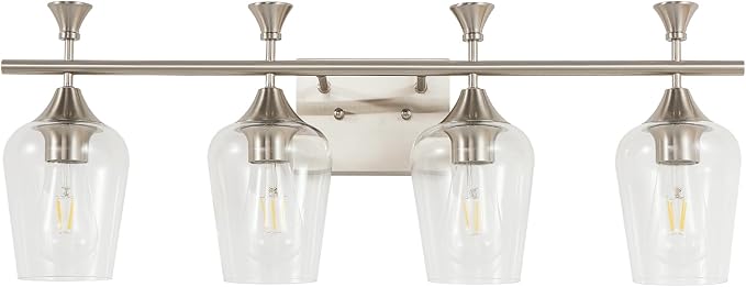 Bathroom Light Fixtures, Brushed Nickel Vanity Lights by BringBrightnesstoYourLife