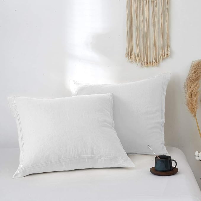 Simple&Opulence 100% French Linen Euro Shams by SimpleOpulence