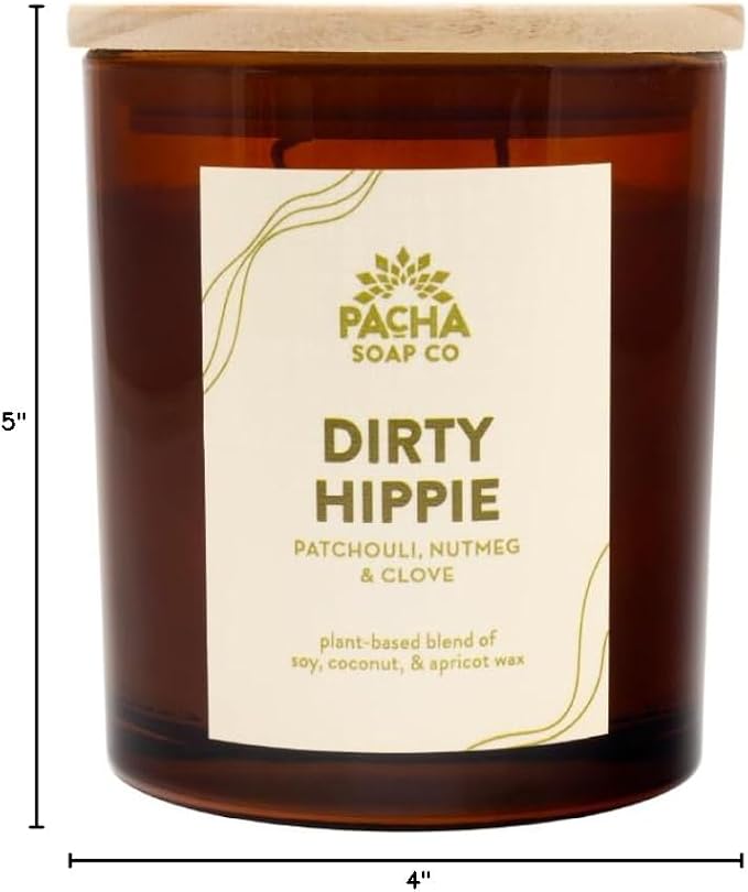 PACHA SOAP Co. Dirty Hippie Candle, 7 oz - Image 10