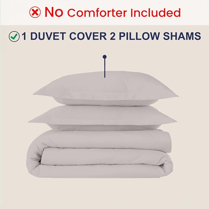 Kotton Culture 3 Pc Duvet Cover Queen Size/Full Size Set-100% Egyptian Cotton - Image 2