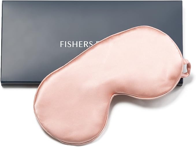 Fishers Finery 25 Momme Mulberry Silk Travel Sleep Mask |Adjustable Strap - Image 6