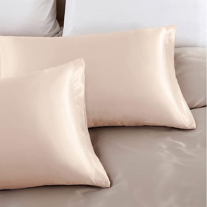 Aormenzy Beige Satin Pillowcase - Image 5