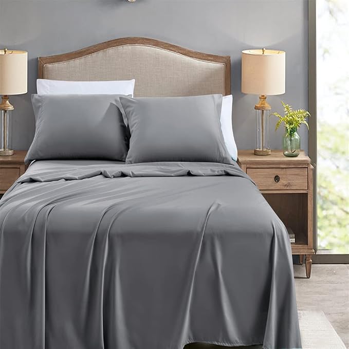 FreshCulture Queen Flat Sheets Only, Soft Microfiber Bedding Sheets - Image 5