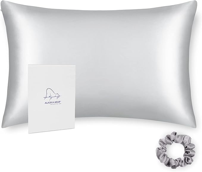 ALASKA BEAR 100% Pure Mulberry Silk Pillowcase by ALASKABEAR
