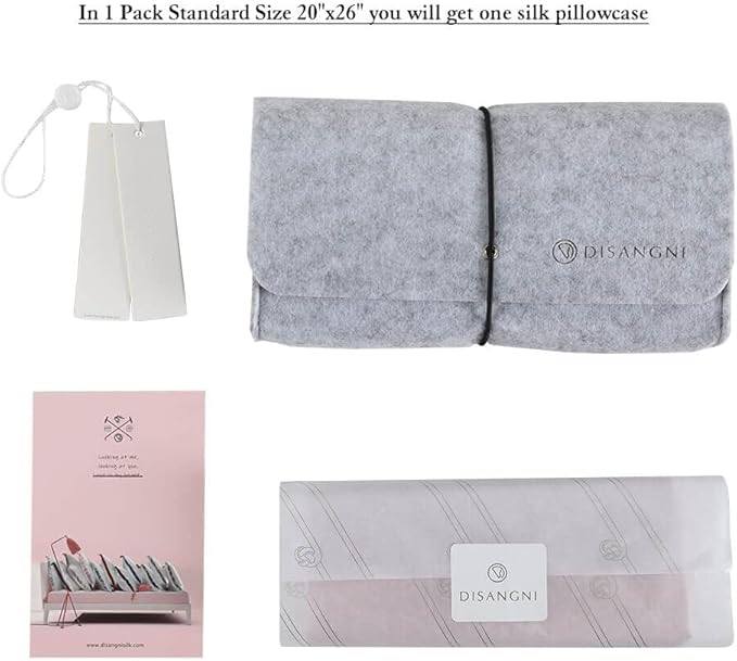 DISANGNI 100% Natural Mulberry Silk Pillow case - Image 4