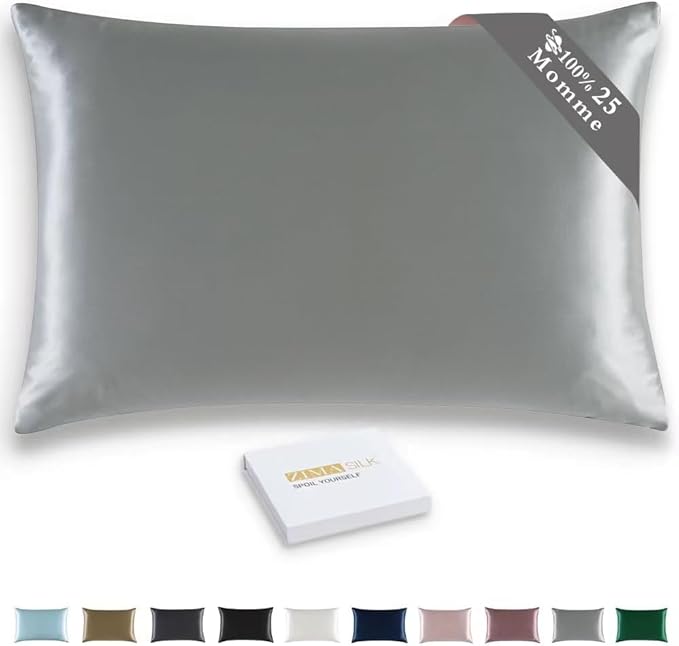 ZIMASILK 25 Momme 100% Pure Mulberry Silk Pillowcase by ZIMASILK