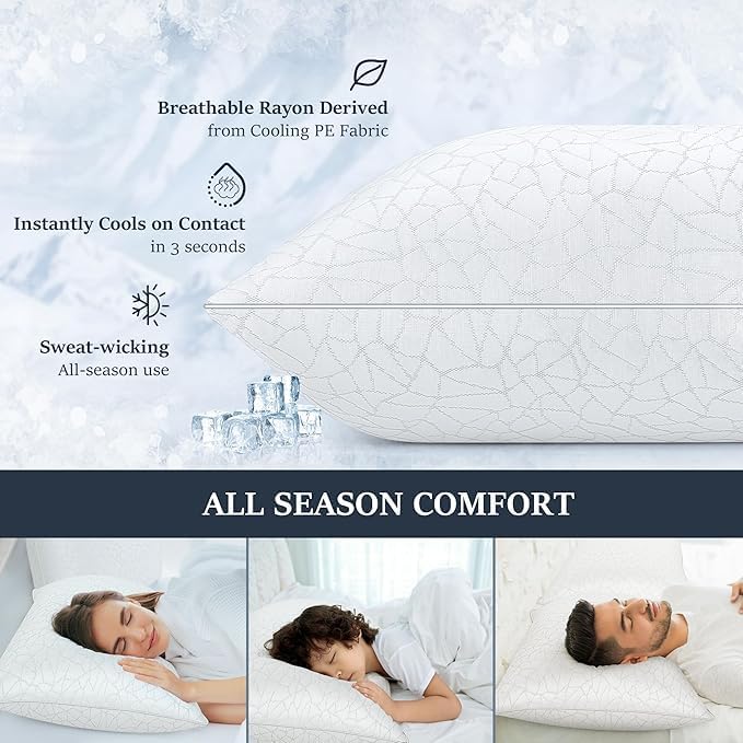 COZSINOOR Bed Pillows Queen Size - Image 3