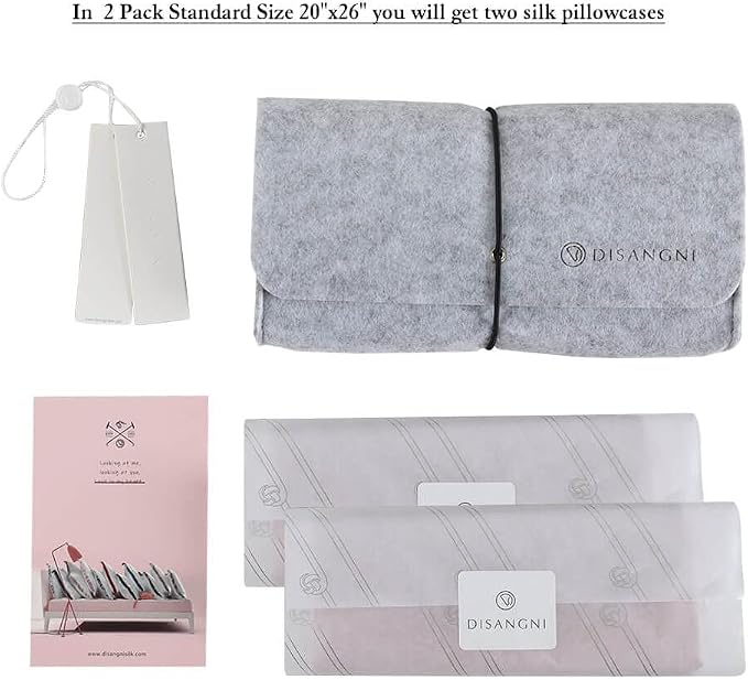 DISANGNI 100% Natural Mulberry Silk Pillow case - Image 4
