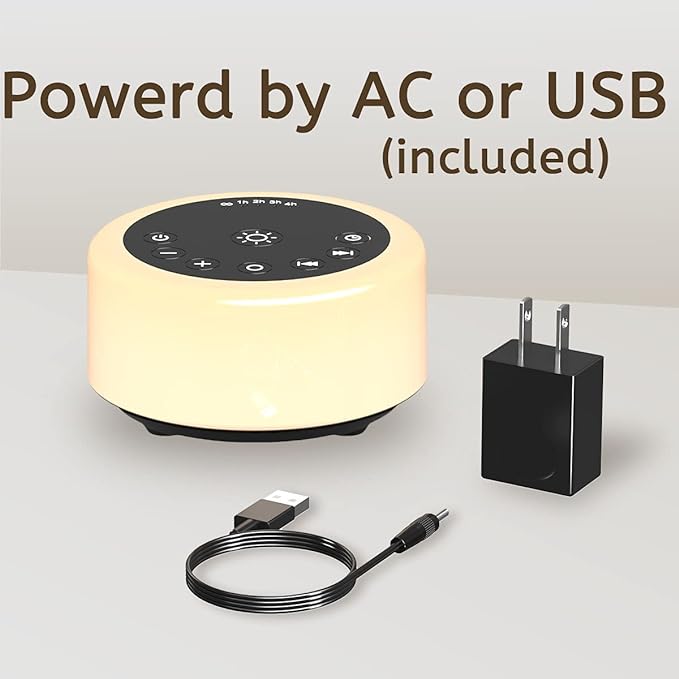 Soother Sleep Sound Machine Night Light White Noise Machine - Image 6