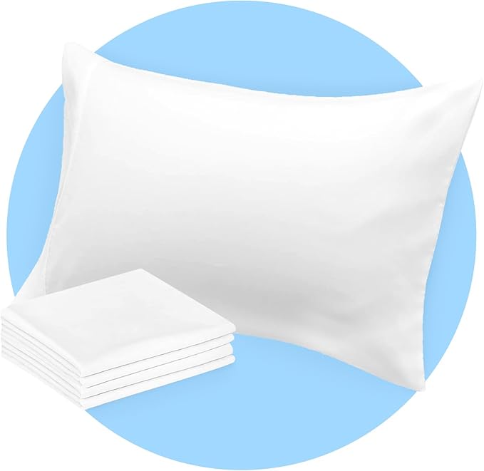 Avalon Bedding Pillow Cases Standard Size White Pillow Cases Set of 4 Cotton by Avalon+Bedding