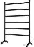 Freestanding Towel Warmer 6 Bars Plug-in Option 3 Working Modes Black Stainless by NORTTABATHDECOR