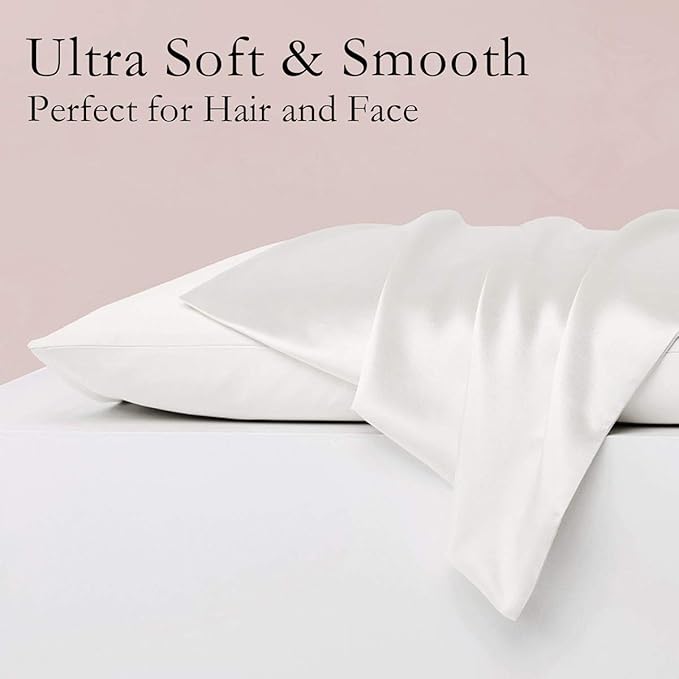 JOGJUE Silk Pillowcase for Hair and Skin 2 Pack 100% Mulberry Silk Bed - Image 2