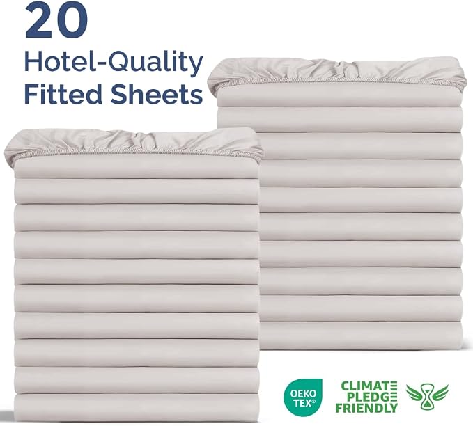Bulk Case Pack of 16 Fitted Sheets - Image 2