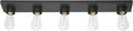 Globe Electric 5-Light Vanity Light, Matte Black, Modern Glam, Bathroom Fixture by GlobeElectric