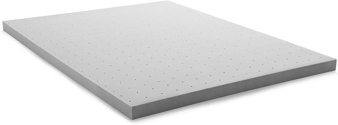 Lucid 3 Inch Bamboo Charcoal Infused Memory Foam Mattress Topper - Image 4