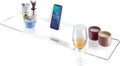 38" Supreme - Clear Acrylic Bathtub Tray Caddy Tub Shelf, Spa Board Luxury by REBECCA+LUXURIOUS+BATH