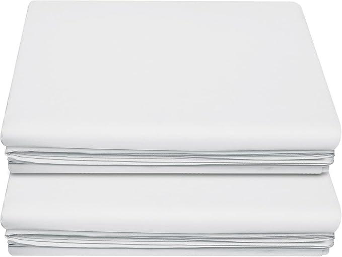Lirex 2-Pack Full Size Flat Sheet Set, Ultra-Soft Brushed 1800 Microfiber by Lirex