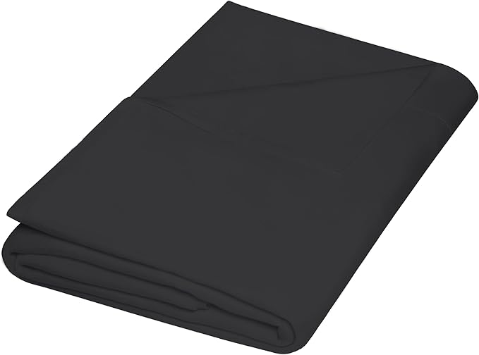 ZPECC Twin Flat Sheet Only 1 Pack, Durable Black Top Bed Sheets Hypoallergenic by ZPECC-ABrandThatHasBeenFocusedOnBabyProductsFor18Years