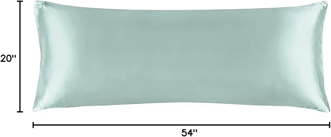 BEDELITE Satin Body Pillow Cover, Super Soft and Cooling Body Pillow Pillowcase - Image 8