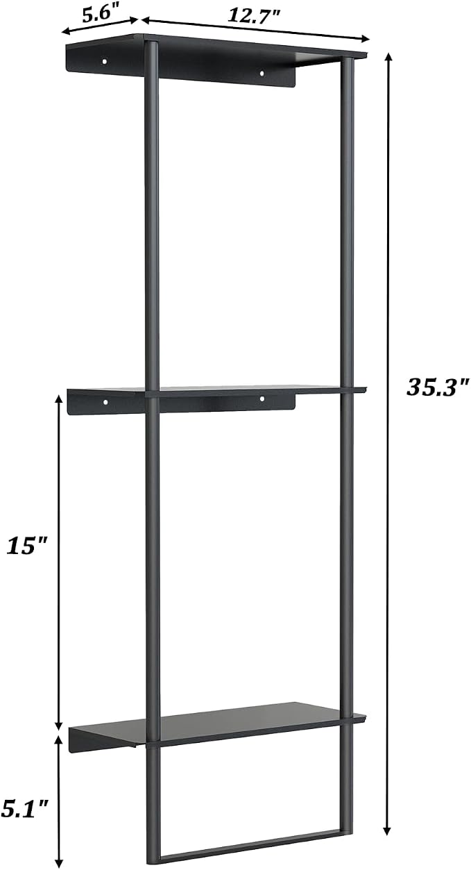 Towel Storage for Bathroom, 3 Tier Towel Rack - Image 5