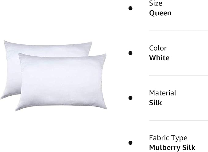 Jocoku 100% Mulberry Silk Pillowcases Set of 2 - Image 7