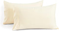 1000 TC Ivory Standard Pillowcases Set of 2 100% Egyptian Cotton Pillow Cases by GoodSleepBedding
