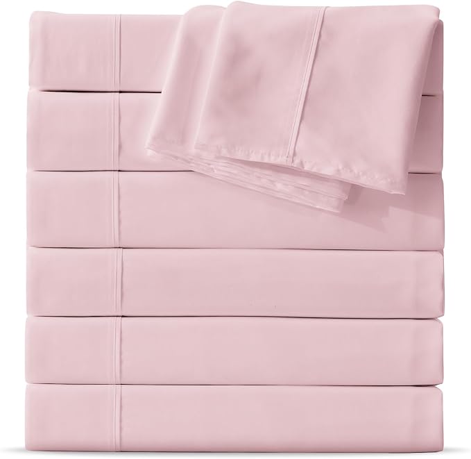 Maple&Stone Twin Flat Sheet 6 Pack, Premium Soft & Breathable, Brushed by MapleStone