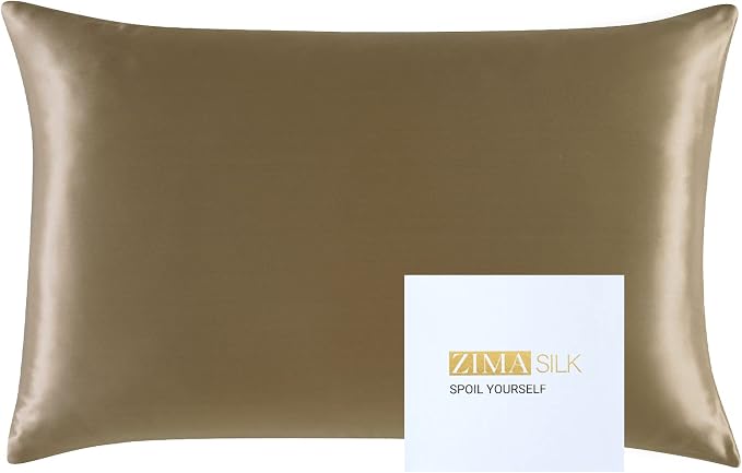 ZIMASILK 25 Momme 100% Pure Mulberry Silk Pillowcase by ZIMASILK