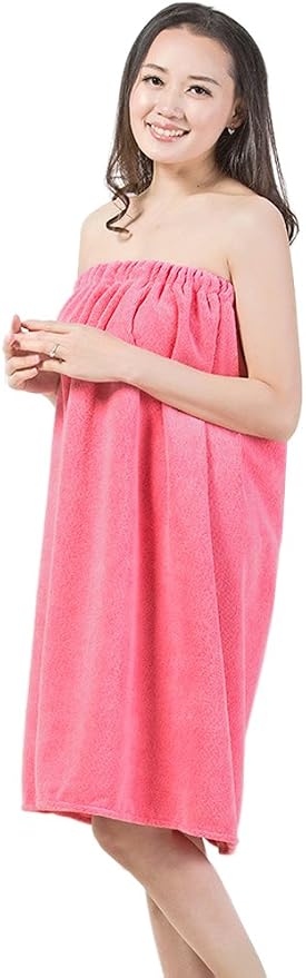 FakeFace Women Absorbent Microfiber Bath Towel Body Wrap Set Gym Spa Robe Dry - Image 6