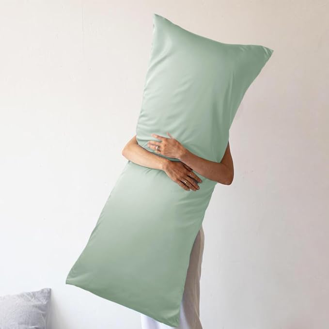WishSmile Body Cooling Pillowcase Long Pillow Case Breathable Cool Silky Soft - Image 5