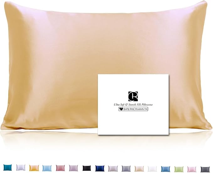 Ravmix Silk Pillow Cases with Zipper, 21momme Mulberry Silk Pillowcase - Image 9