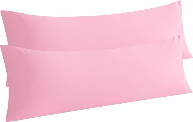 NTBAY Body Pillow Cases Set of 2, 2 Pack Brushed Microfiber 20x54 Pillow Cases by NTBAY