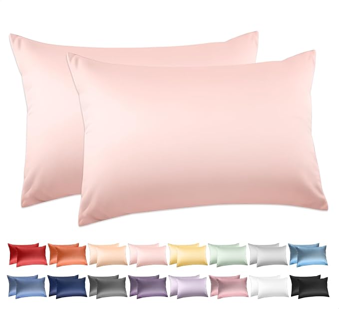 100% Cotton King Pillowcases Set of 2, Deep Dream 600 Thread Count Pillow Cases by DeepDream