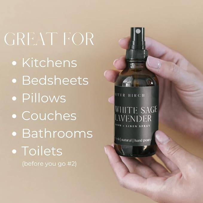 River Birch White Sage + Lavender Linen and Room Spray | Home Fragrance | 4 oz - Image 2