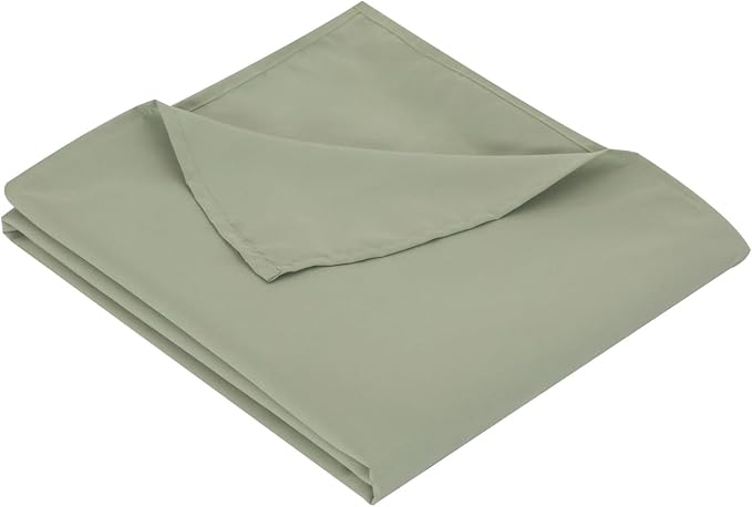 Twin Flat Sheet Only，66x96Inch Sage Green by Hotella