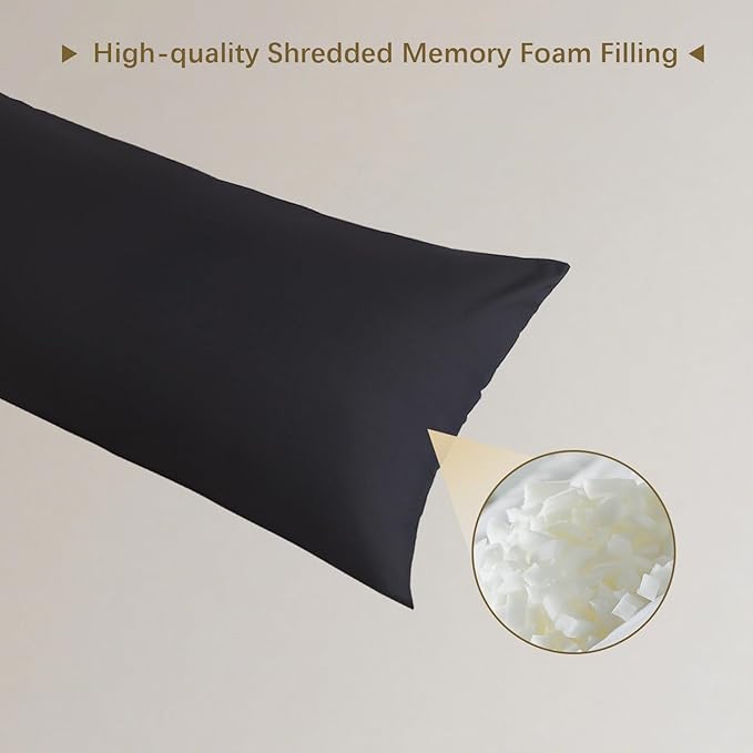 Memory Foam Body Pillow Insert, Soft Large Long Bed Pillow - Image 4