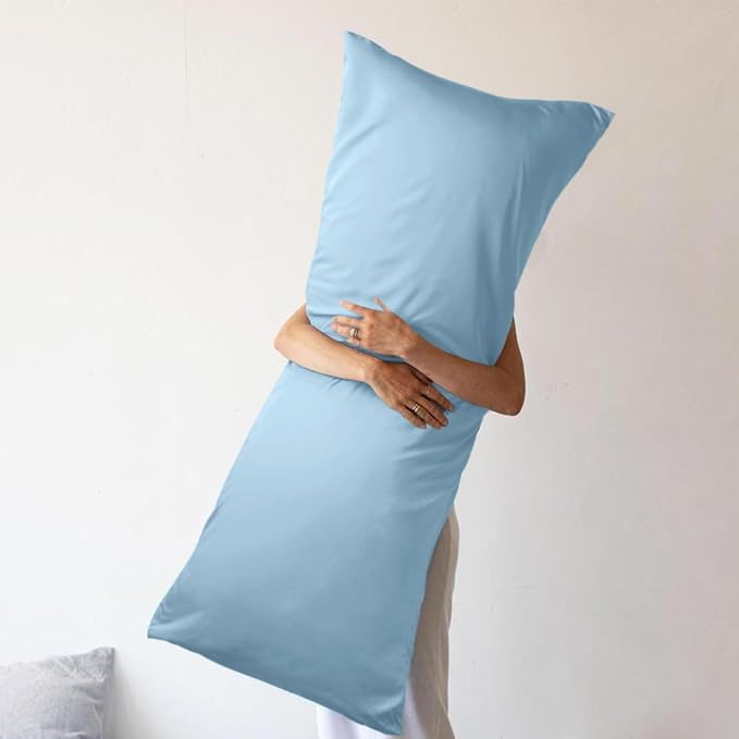 WishSmile Body Pillow Cases Light Blue 20x54 - Image 4