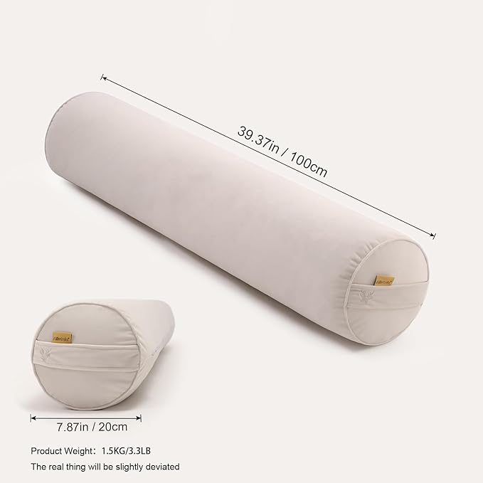 Body Pillow for Adults, Long Round Pillow, Big Cylindrical Pillow, Large Full - Image 2