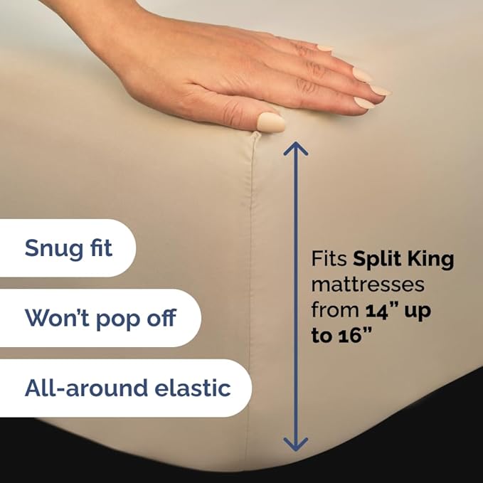 Flex Top Split Head King 4 Piece Sheet Set - Image 4