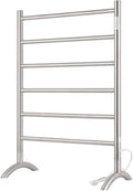 Freestanding Towel Warmer 6 Bars Plug-in Option 3 Working Modes Brushed by NORTTABATHDECOR