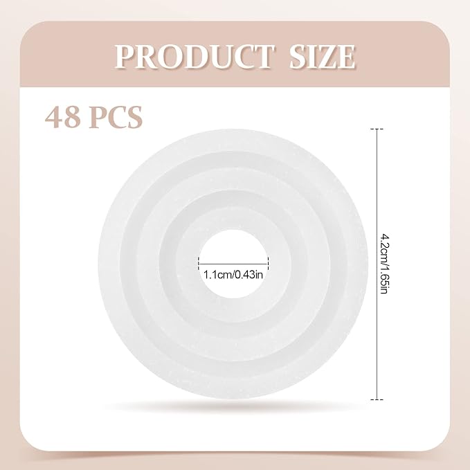 Demissle 48 Pcs Replacement Fragrance Scented Pads Disc Fresh Oil Refill Pad - Image 2