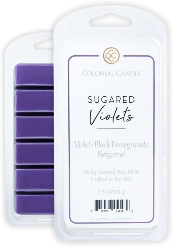 Colonial Candle Sugared Violets Scented Wax Melts, Wax Melt Warmer Cubes - Image 3