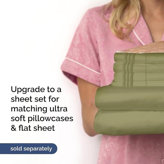 Extra Deep King 400 Thread Count Cotton Fitted Sheet - Image 7