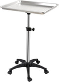 Salon Rolling Tray, Height Adjustable Tattoo Tray Rolling Cart, Storage Utility by Roixeeds
