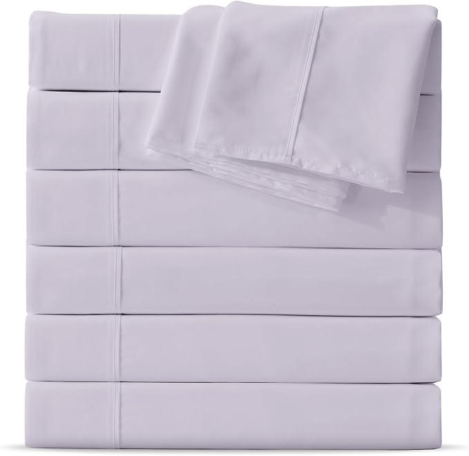 Maple&Stone Full Flat Sheet 6 Pack, Premium Soft & Breathable, Brushed by MapleStone