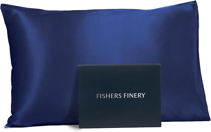 Fishers Finery 25mm 100% Pure Mulberry Silk Pillowcase by FishersFinery